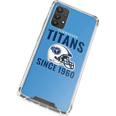 NFL Tennessee Titans Helmet Galaxy A32 5G Clear Case