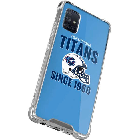 NFL Tennessee Titans Helmet Galaxy A71 5G Clear Case