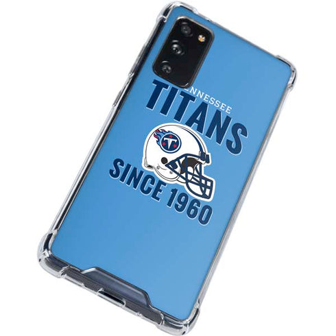 NFL Tennessee Titans Helmet Galaxy S20 FE Clear Case