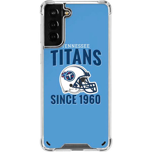 NFL Tennessee Titans Helmet Galaxy S21 Plus 5G Clear Case