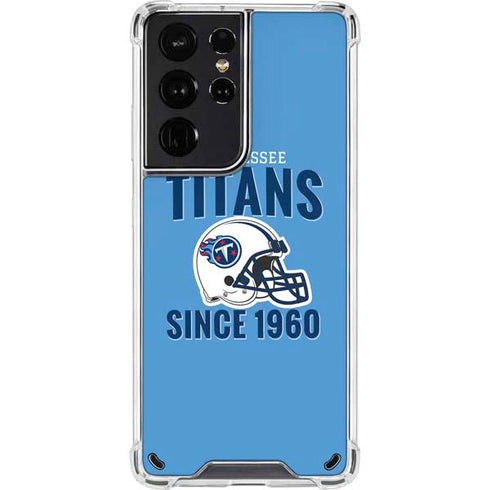 NFL Tennessee Titans Helmet Galaxy S21 Ultra 5G Clear Case