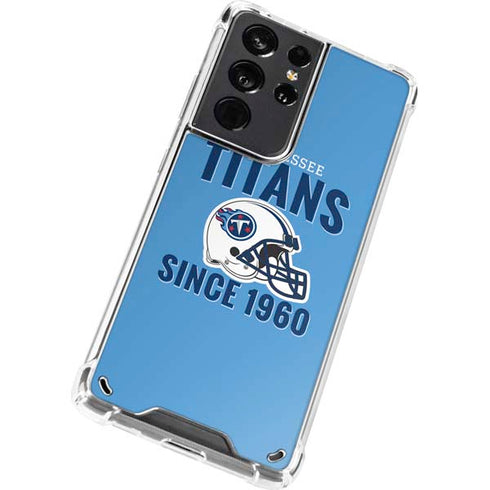 NFL Tennessee Titans Helmet Galaxy S21 Ultra 5G Clear Case