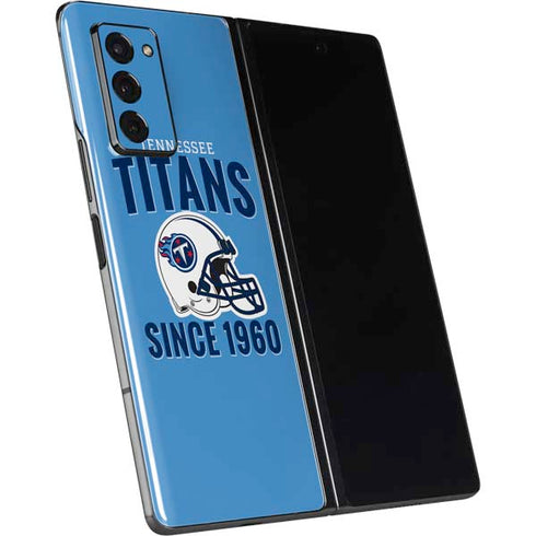 NFL Tennessee Titans Helmet Galaxy Z Fold2 5G Skin
