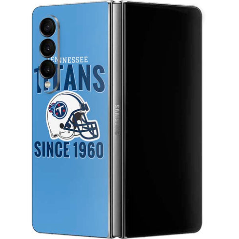 NFL Tennessee Titans Helmet Galaxy Z Fold4 5G Skin