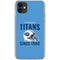 NFL Tennessee Titans Helmet iPhone 11 Clear Case