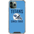 NFL Tennessee Titans Helmet iPhone 12 Pro Clear Case