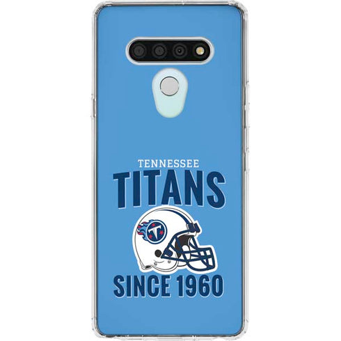 NFL Tennessee Titans Helmet LG Stylo 6 Clear Case