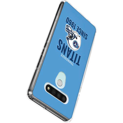 NFL Tennessee Titans Helmet LG Stylo 6 Clear Case