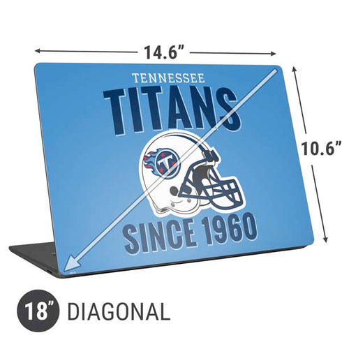 NFL Tennessee Titans Helmet Universal Laptop 18in (14.6 x 10.6in) Skin