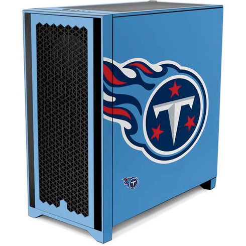 NFL Tennessee Titans Large Logo Corsair 4000D Tempered Glass Mid-Tower ATX Case Skin