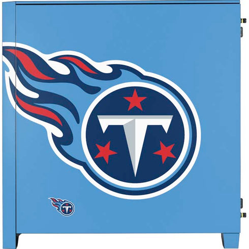 NFL Tennessee Titans Large Logo Corsair 4000D Tempered Glass Mid-Tower ATX Case Skin