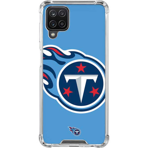 NFL Tennessee Titans Large Logo Galaxy A12 Clear Case