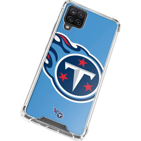 NFL Tennessee Titans Large Logo Galaxy A12 Clear Case