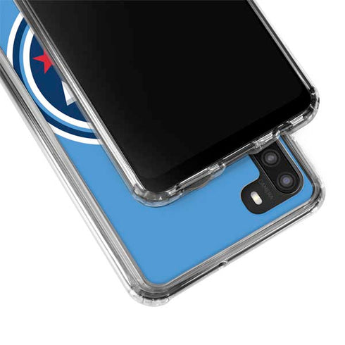 NFL Tennessee Titans Large Logo Galaxy A21 Clear Case