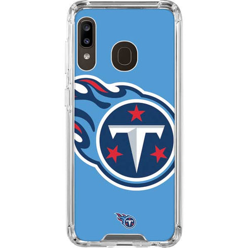 NFL Tennessee Titans Large Logo Galaxy A30 Clear Case