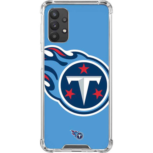 NFL Tennessee Titans Large Logo Galaxy A32 5G Clear Case