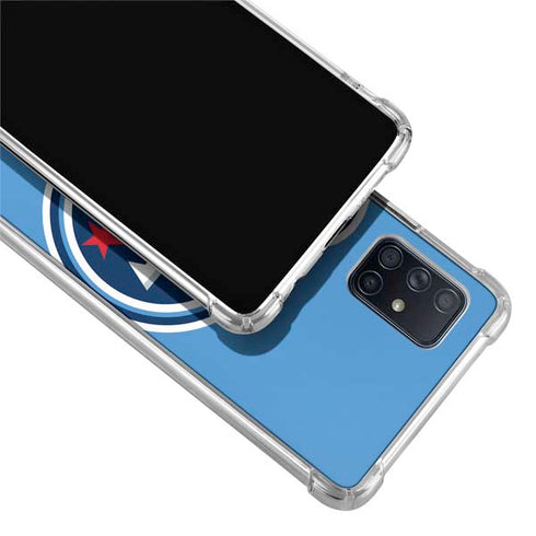 NFL Tennessee Titans Large Logo Galaxy A71 5G Clear Case
