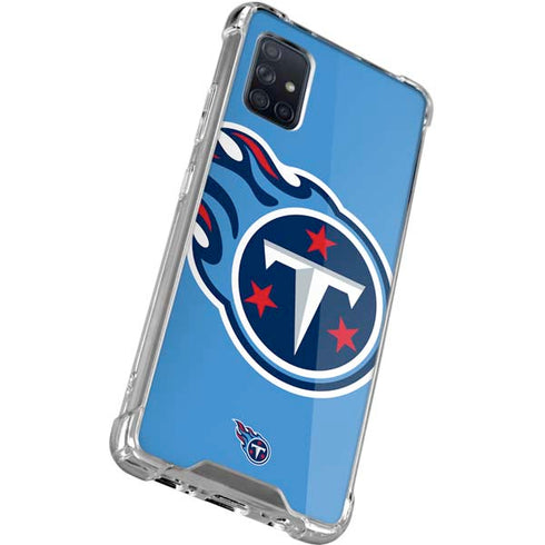 NFL Tennessee Titans Large Logo Galaxy A71 5G Clear Case