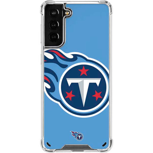 NFL Tennessee Titans Large Logo Galaxy S21 Plus 5G Clear Case