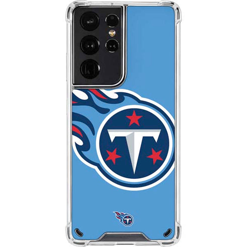 NFL Tennessee Titans Large Logo Galaxy S21 Ultra 5G Clear Case