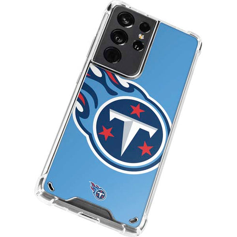 NFL Tennessee Titans Large Logo Galaxy S21 Ultra 5G Clear Case