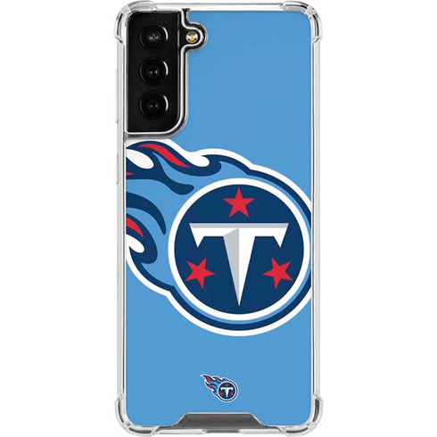 NFL Tennessee Titans Large Logo Galaxy S22 Plus Clear Case