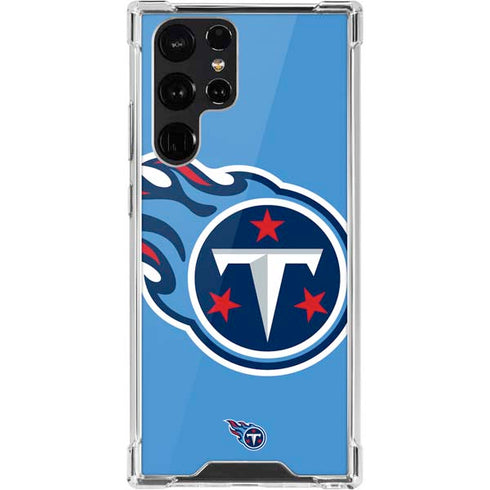 NFL Tennessee Titans Large Logo Galaxy S22 Ultra Clear Case