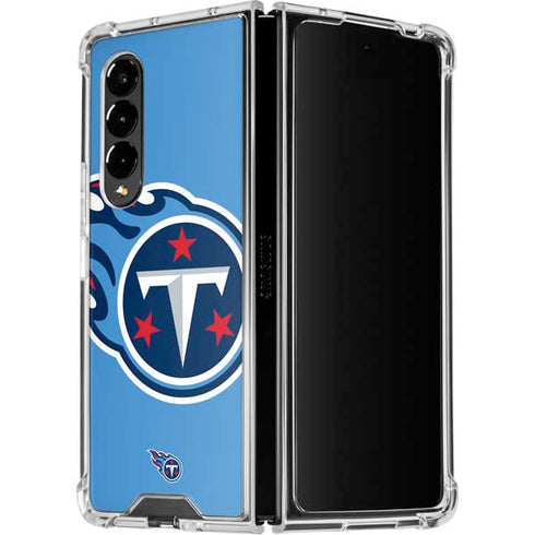 NFL Tennessee Titans Large Logo Galaxy Z Fold4 5G Clear Case