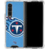 NFL Tennessee Titans Large Logo Galaxy Z Fold4 5G Clear Case