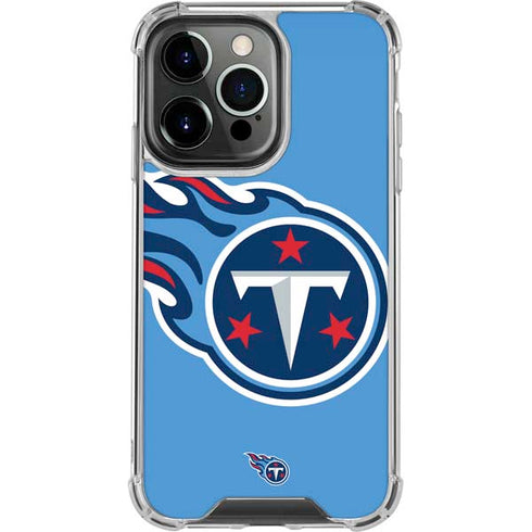NFL Tennessee Titans Large Logo iPhone 14 Pro Clear Case