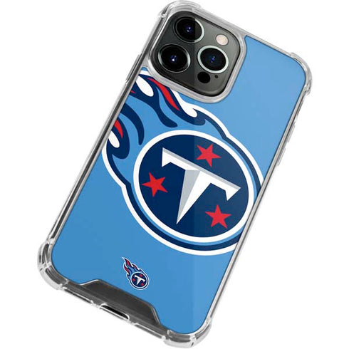 NFL Tennessee Titans Large Logo iPhone 15 Pro Clear Case