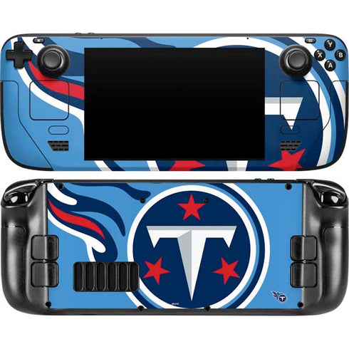 NFL Tennessee Titans Large Logo Steam Deck Handheld Gaming Computer Skin