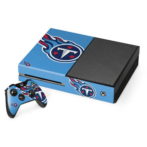 NFL Tennessee Titans Large Logo Xbox One Console and Controller Bundle Skin