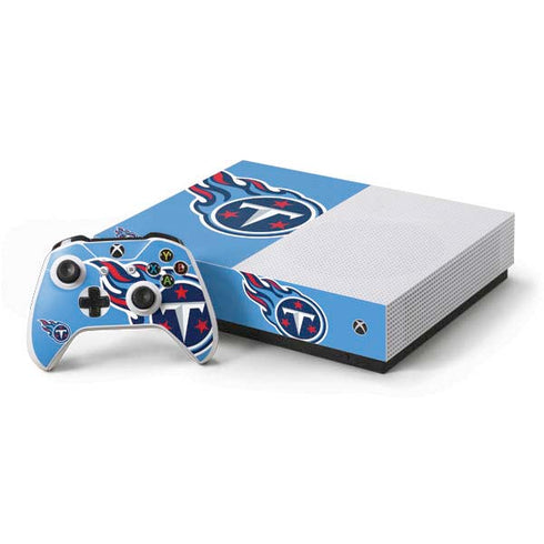NFL Tennessee Titans Large Logo Xbox One S All-Digital Edition Bundle Skin