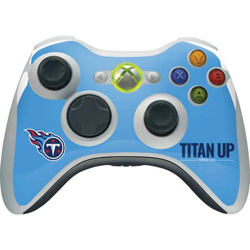 NFL Tennessee Titans Team Motto Xbox 360 Wireless Controller Skin
