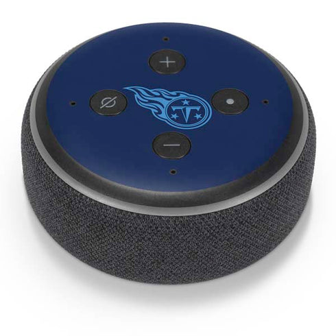 NFL Tennessee Titans Navy Blue Performance Series Amazon Echo Dot Skin