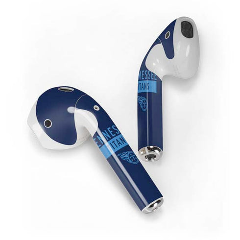 NFL Tennessee Titans Navy Blue Performance Series Apple AirPods Skin