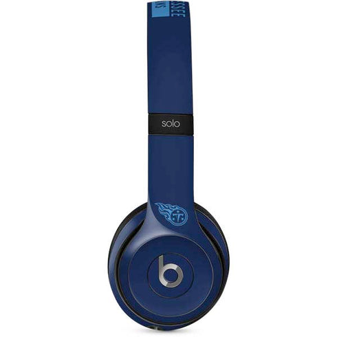 NFL Tennessee Titans Navy Blue Performance Series Beats Solo 2 Wired Skin