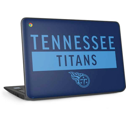 NFL Tennessee Titans Navy Blue Performance Series HP Chromebook Skin