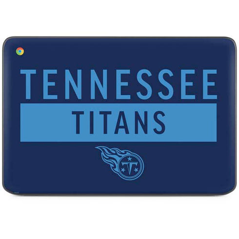 NFL Tennessee Titans Navy Blue Performance Series HP Chromebook Skin
