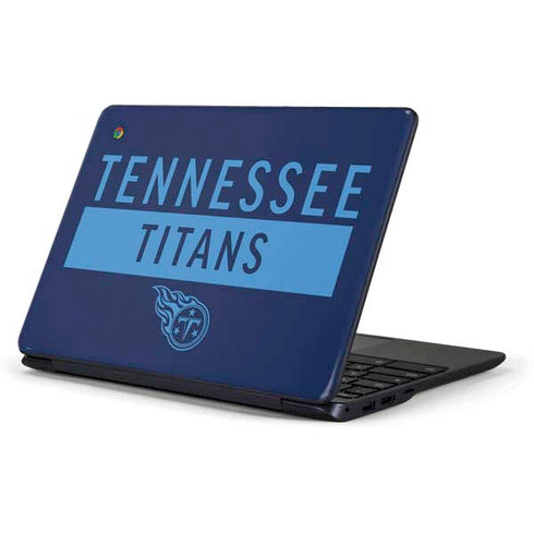 NFL Tennessee Titans Navy Blue Performance Series Samsung Chromebook Skin