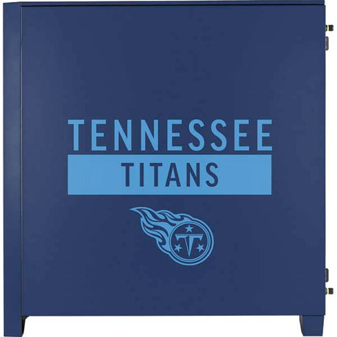 NFL Tennessee Titans Navy Blue Performance Series Corsair 4000D Tempered Glass Mid-Tower ATX Case Skin