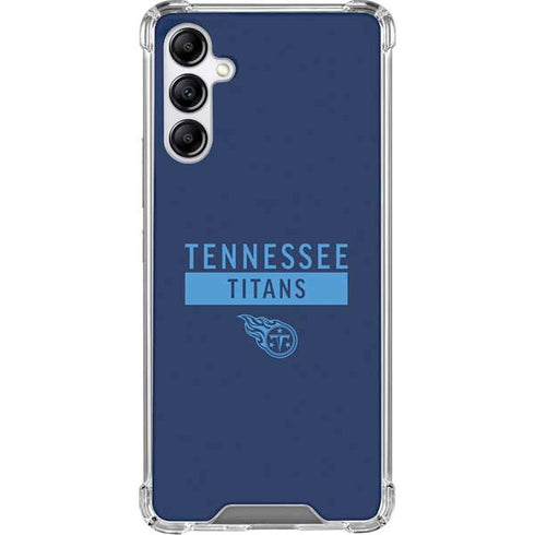NFL Tennessee Titans Navy Blue Performance Series Galaxy A15 5G Clear Case