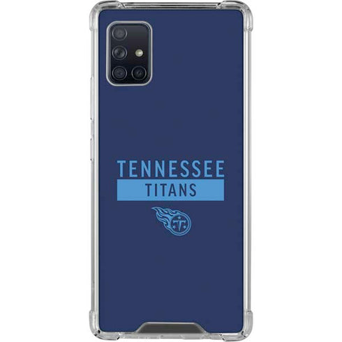 NFL Tennessee Titans Navy Blue Performance Series Galaxy A51 5G Clear Case