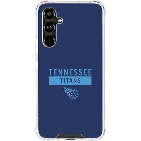 NFL Tennessee Titans Navy Blue Performance Series Galaxy A54 5G Clear Case
