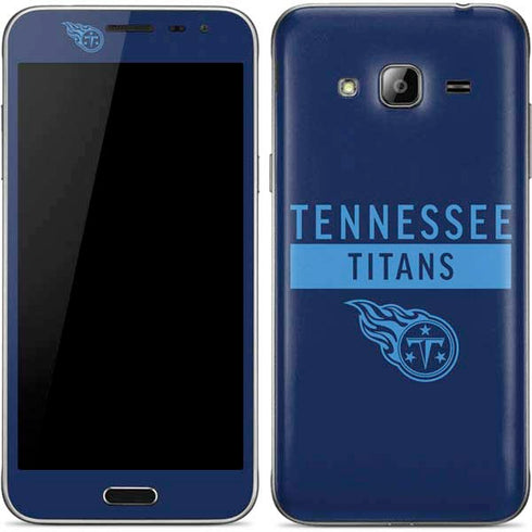 NFL Tennessee Titans Navy Blue Performance Series Galaxy J3 Skin