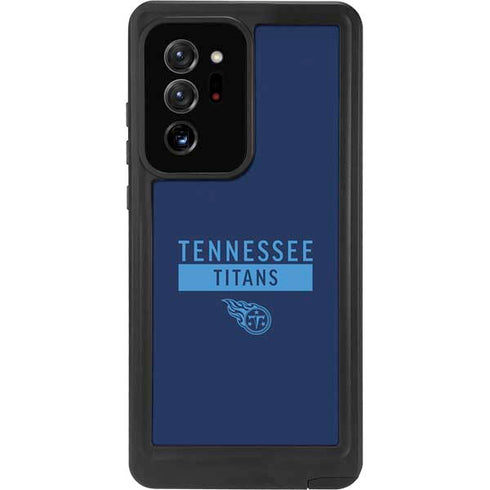 NFL Tennessee Titans Navy Blue Performance Series Galaxy Note20 Ultra 5G Waterproof Case