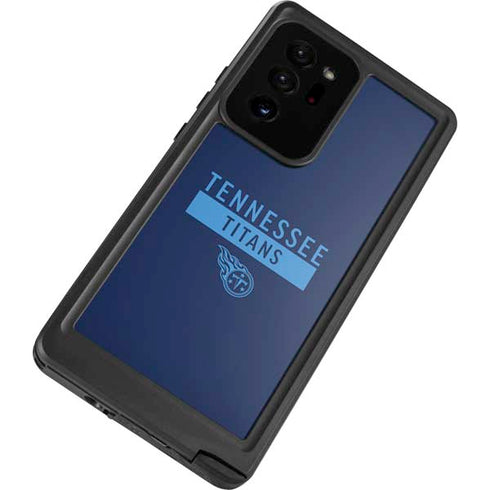 NFL Tennessee Titans Navy Blue Performance Series Galaxy Note20 Ultra 5G Waterproof Case