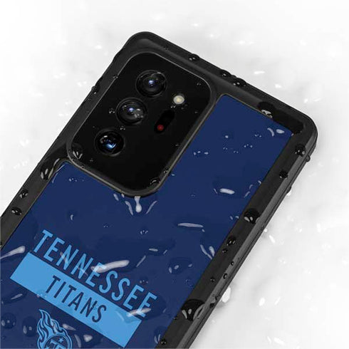 NFL Tennessee Titans Navy Blue Performance Series Galaxy Note20 Ultra 5G Waterproof Case