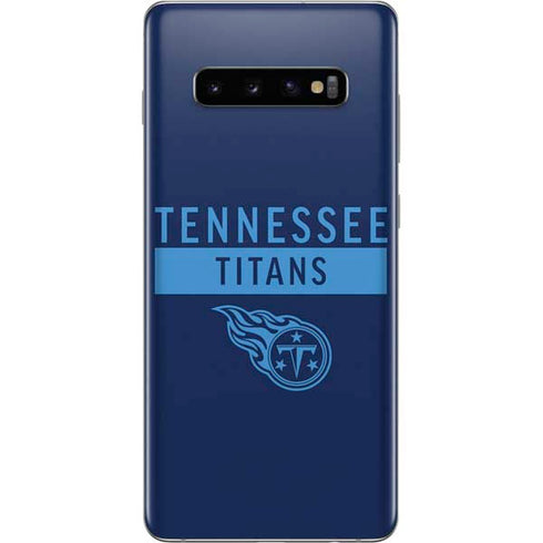 NFL Tennessee Titans Navy Blue Performance Series Galaxy S10 Plus Skin